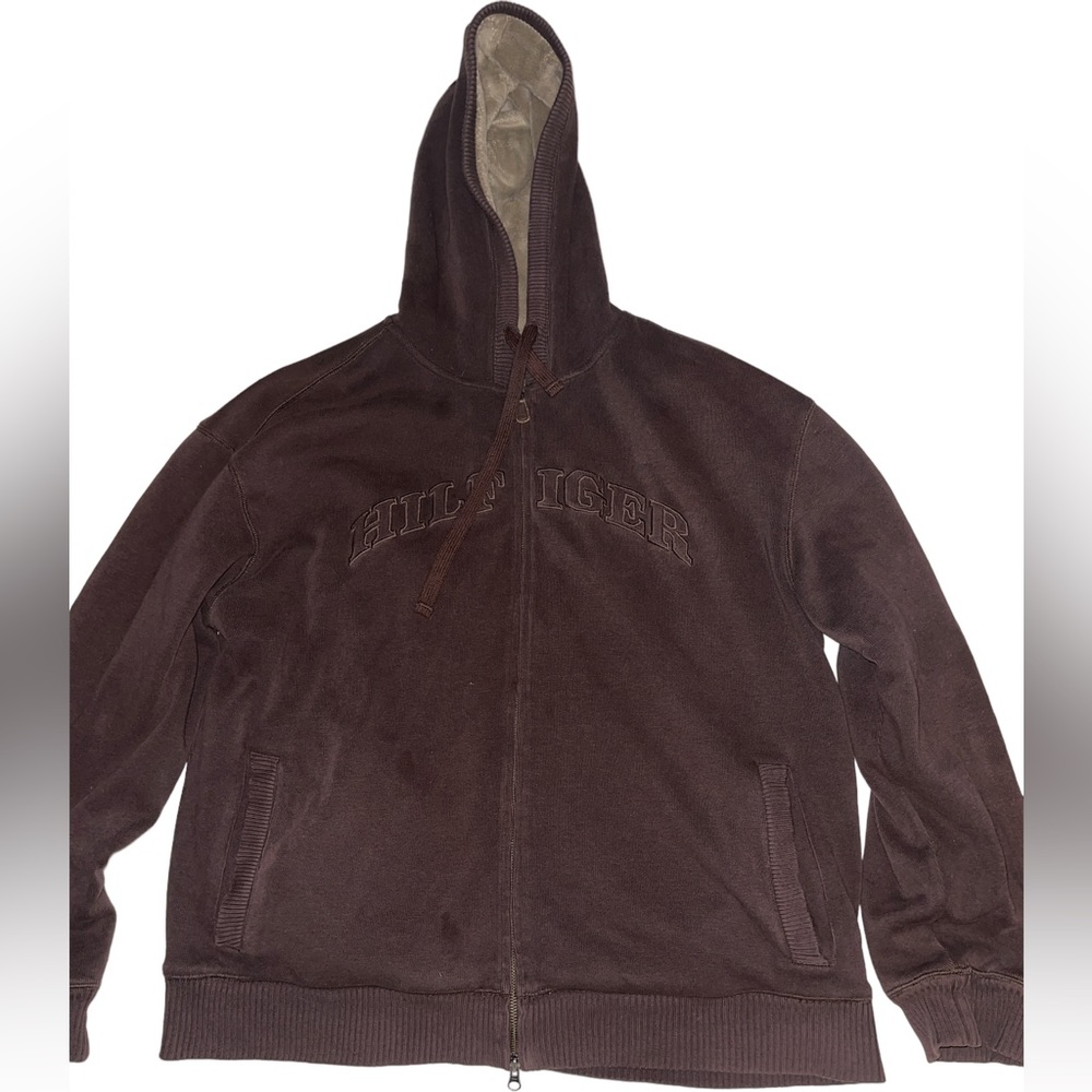 Tommy Hilfiger Faux Fur Lined Zip Up Hoodie